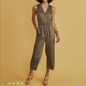 Marine Layer Katy Jumpsuit in Dusty Olive